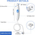 BBTO Oral Hygiene Accessories - Standard Water Hose Plastic Handle with Water Flosser Replacement Jet Tip