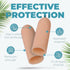 Homergy Original Soft Gel Toe Cap, 6 Big Toe Protectors for Women & Men, Relief from Missing/Ingrown Toenails, Corns,