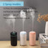 Car Diffuser Humidifier, Mini Portable Essential Oil Diffuser for Car, Home, Office, Bedroom (Pink)