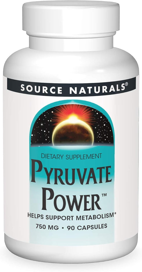 Source Naturals Pyruvate Power, 750mg, 90 Capsules