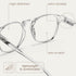 IBOANN Iconic Blue Light Glasses for Women - Computer Glasses with 99% Blue Light Blocking, Anti Eyestrain