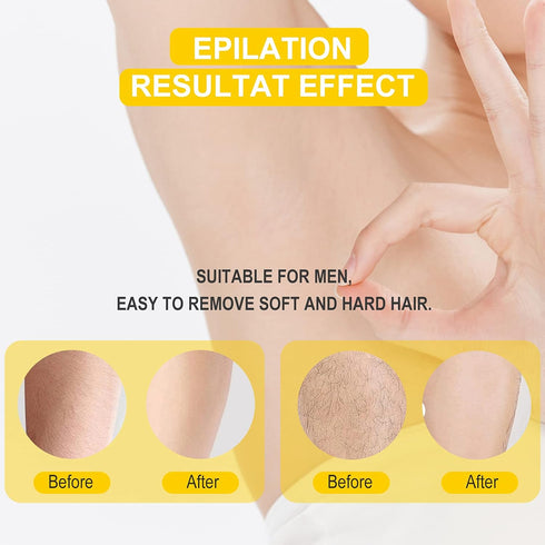 Lemon Flavor Hair Removal Cream for Women and Men, Painless for Sensitive Skin, SONOBOM Bikini Hair Removal Cream