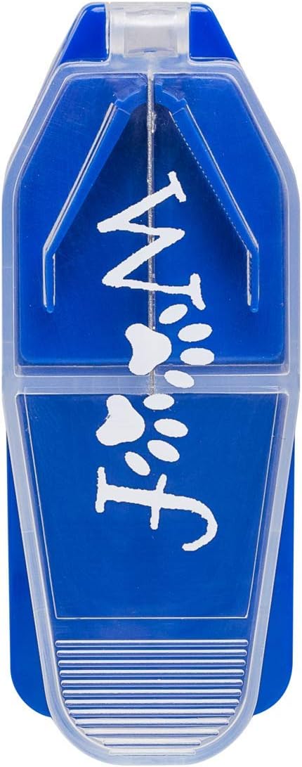Ezy Dose Pet Pill Cutter with Safety Shield, Blue, for Dogs, Daily Usage, Accurate & Easy Cutting of Pills