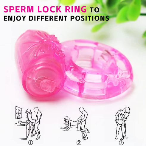 YGOJKE 10 Pcs Disposable Vibrating Penis Ring, Clitoral Mini G spot Stimulator for Increased Stamina & Enhanced