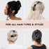 Kitsch Flat Hair Clips - 2pcs Big Flat Claw Clips for Women, Alligator Hair Clips for Thick & Thin Hair