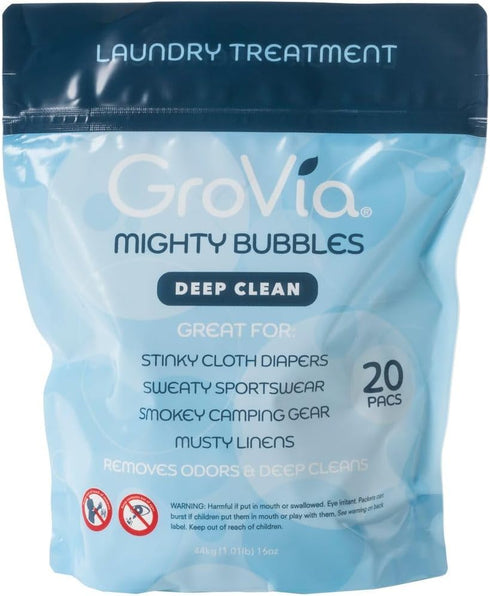 GroVia Mighty Bubbles Deep Clean Laundry Treatment | 20 Count