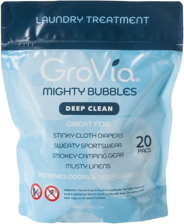 GroVia Mighty Bubbles Deep Clean Laundry Treatment | 20 Count