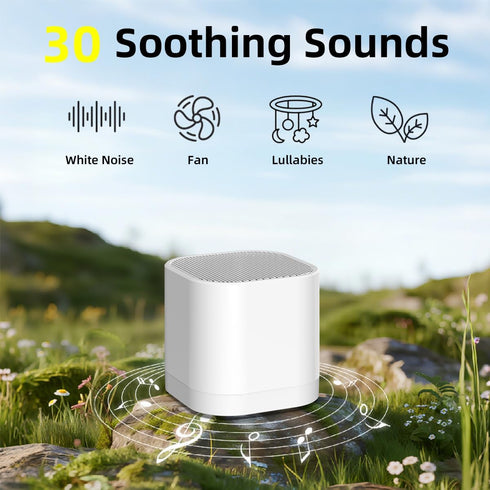 SleeZOO 30 4 32 Portable Sound Machine for Sleep Mini White Noise Machine for Baby Kids Adults with Soothing Sounds