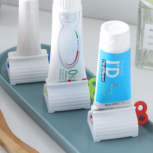 Rulbelok 3 Simple Rolling Toothpaste Squeezer Dispenser For Seat Holder Stand Tube Creams Soft Tube Colors Cute