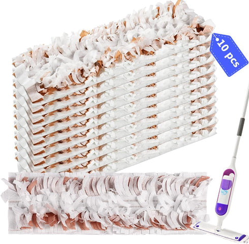 Disposable Mopping Pad Refills for Swiffer PowerMop - Multi-Surface Wood Mopping Pad Refills for Floor Cleaning, 10