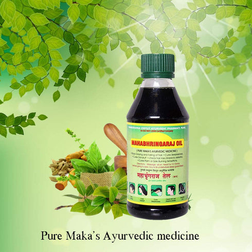 Mahabhringraj Scalp Massaging Oil, Ramakrishna Pharma, 200 ml