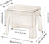 Generic 1000g Stool for Shower - Clear Bathrooms Chair with Storage, PET Resin Waterproof Bench, Transparent Heavy Duty