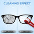 houlishu 3PCS Mini Eyeglass Cleaner Brush, Portable Microfiber Sunglasses Cleaner Clip, Green Orange Red (Green Orange