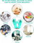 Dishwashing Rubber Gloves 3 Pairs - Aixingyun Non-Slip Household Kitchen Cleaning Gloves, Reusable PU