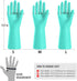 Reusable Rubber Gloves for Dishwashing, 4 Pairs, Household Cleaning Gloves for Washing Dishes, Small