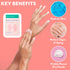 Patchology Rose Fingers Renewing Hand Mask - Strawberry Scented Moisturizing Gloves, Hand Masks for Dry & Cracked Hands, Shea Butter Repairing Hand Masks, Baby Soft Skin Care - 1 Pair