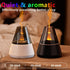 KadiDise 120ml 7-Color Flame humidifier,Flame Aroma Diffuser, Flame Humidifier, Essential Oil Aromatherapy Diffuser