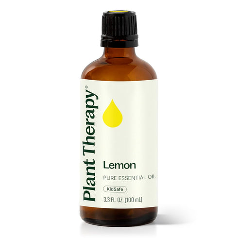 Plant Therapy Lemon Essential Oil, 100 mL (3.3 oz), 100% Pure, Natural Aromatherapy