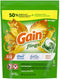 Gain Flings Laundry Detergent Soap Pacs, HE Compatible, 31 ct, Long Lasting Scent, Island Fresh