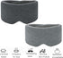 SUWEISHI 2 Pack Ultra Soft 100% Cotton Sleep Mask, Adjustable Strap, Comfortable Blindfold for Travel, Blocks Light