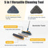 ShinyDew 5-in-1 6 Wall Cleaner Mop with Long Handle, Wall Cleaning Dust Mop with Replacement Chenille Microfiber Pads