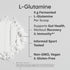 Sports Research L-Glutamine, Workout Recovery, Immune Health & Gut Health Support - 5 G Per Serving