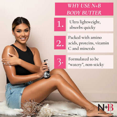 N+B Empower Lotion, Non-Sticky, Moisturizing, Quick Absorption, Softens & Smoothens, Made with Alma Extract & Vitamin