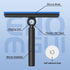 Squeegee for Window Cleaning, Telescopic Shower Squeegee with Extension Pole for Car Windows, Tile Walls, Shower