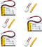 (3 Pack) 3.7v 502030 Battery Lithium Polymer Battery 250mAh Compatible for Multiple Devices with PH 2.54 JST