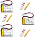 (3 Pack) 3.7v 502030 Battery Lithium Polymer Battery 250mAh Compatible for Multiple Devices with PH 2.54 JST