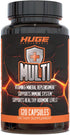 Huge Multi Multivitamin for Men - High-Performance All-in-One Formula for Athletes, 120 Capsules