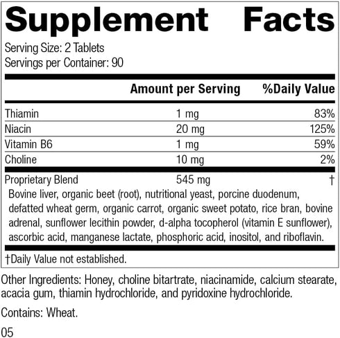 Standard Process Cataplex B - Whole Food Formula for Heart Health, 180 Tablets