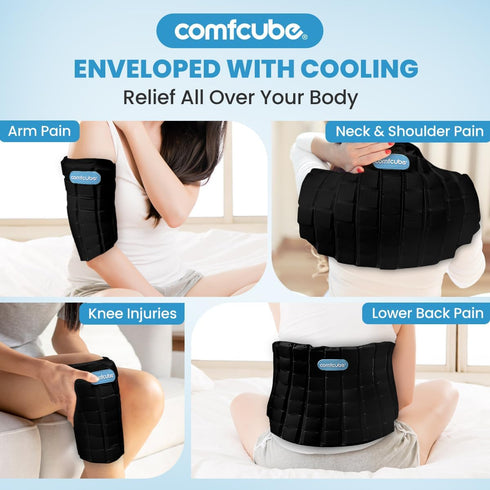 Back Ice Pack for Lower Back Pain Relief, 2 Hours Long Lasting Cold Therapy Flexible Wrap for Back Injuries, Sciatica,