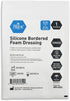 MED PRIDE Silicone Bordered Foam Dressings for Wound Care, Adhesive, Sterile, Pain-Removal, 4x5 Inch (Pack of 10)