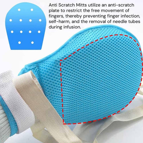 QNZKIOXV 1 Pack 2 Packs Anti-Fall Bed Restraint Strap for Elderly, Dementia Restraint Gloves, Dementia Restraint