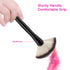 Luxspire Professional Fan Makeup Brush for Highlighting Blush Bronzer Cheekbones, Large Soft Dense Face Tool, Black
