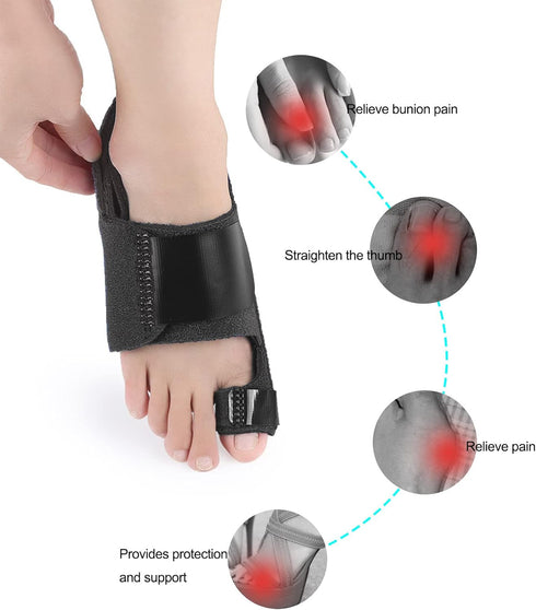 Bunion Corrector and Splint, Orthopedic Bunion Relief for Hallux Valgus Pain, Fits Men and Women