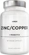 Amen Zinc & Copper Supplement + Probiotics - 50 mg Zinc Picolinate, 90 Capsules, 3 Months Supply