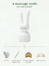 Reset Set Mental & Tension Relief Essential Oil Duo with Bunny Gua Sha Tool, Wood & Metal Roller for Focus & Emotional