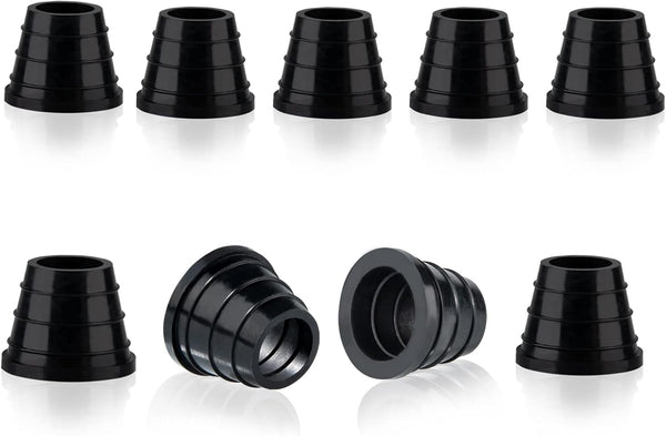 10 Pcs Hookah Grommet, Thick Silicone Rubber Grommet for Ceramic, Clay Bowls, Black