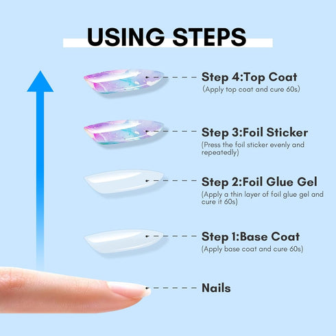 Makartt Nail Foil Glue Gel for Nail Art, Strong Adhesion Foil Transfer Gel, 15ML (0.5 fl.oz)