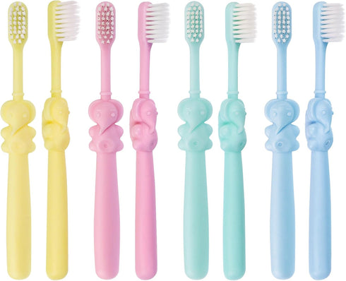20 pcs Disposable Kids Toothbrushes, Individually Wrapped for Age 2+ Toddler Children, Soft Bristles for Boys Girls