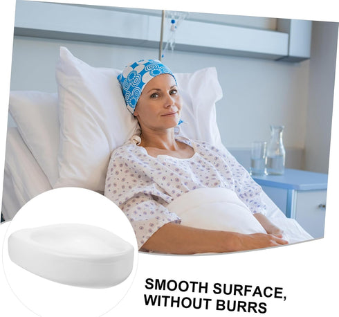 Heavy Duty Bedpan for Elderly Plastic Bed for Bedridden Patients Comfortable and Design for Men and Women Easy Clean