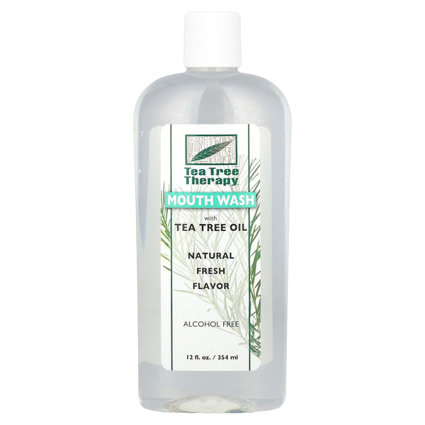 Tea Tree Therapy Tea Tree Mouthwash Alcohol Free-12 Ounce (3 Pack)
