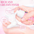 Lash Shampoo for Lash Extensions 60ml Eyelash Extension Cleanser Cleaning Kit with Shampoo Brush & Mascara Brush