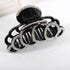 Large Rhinestones Jaw Clips, Strong Hair Claw Clips for Women, Hair Accessories in Black and White