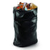 Contractor Trash Bags, 45 Gallon, 18 Bags, Wing Tie Closure, 3 MIL Thick, Gusseted Bottom, Heavy Duty Black Garbage Bags