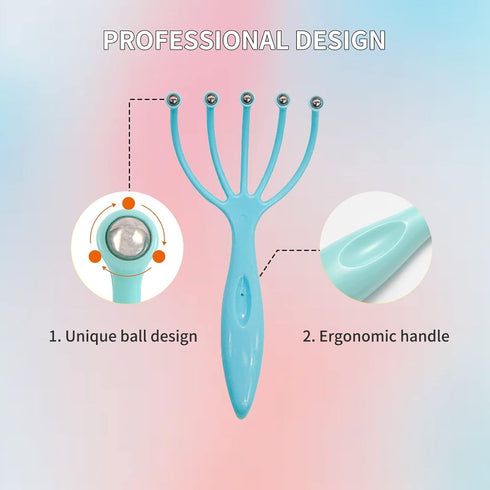 2 Pack Head Massager for Hair Growth - Scalp Stimulating Handheld Massager for Relaxation & Stress Reduction