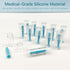 Zoolinn 12-Pack Silicone Hard Contact Lens Remover Tools Hard Scleral Lens Applicator with Suction Cup Grip(Blue)