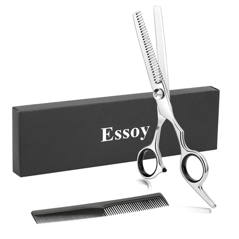 Professional Thinning Shears - 6.5-Inch Hair Cutting Scissors with Stainless Steel Blades for Home Salon